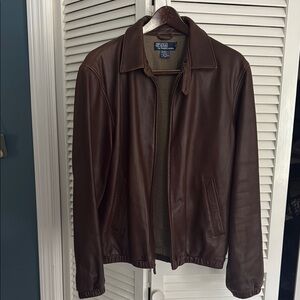 Polo by Ralph Lauren Dark Brown Leather Jacket